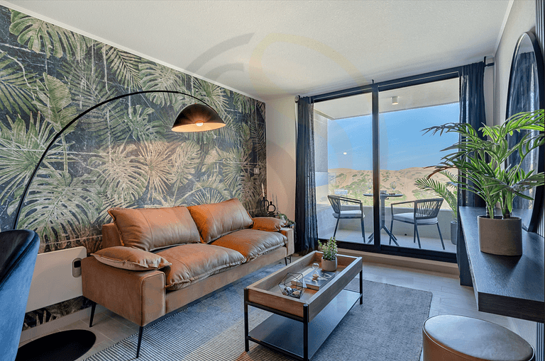 Beautiful apartment with a view of the dunes, in Concón.