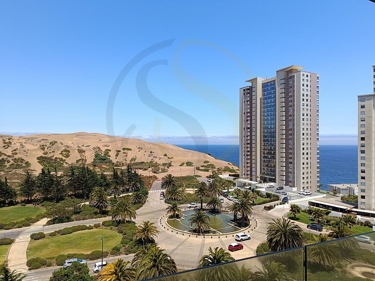 Beautiful apartment with a view of the dunes, in Concón.