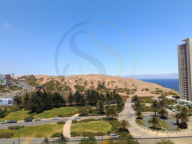 Beautiful apartment with a view of the dunes, in Concón.