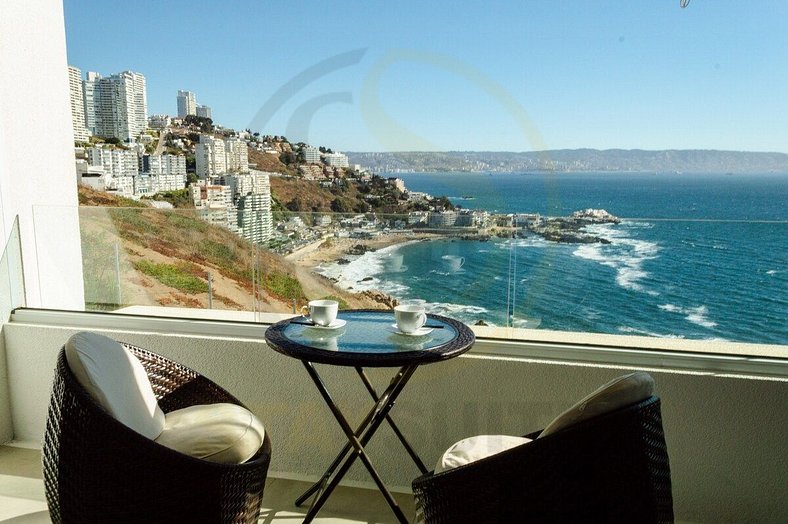 Beautiful apartment with spectacular ocean view and heated p